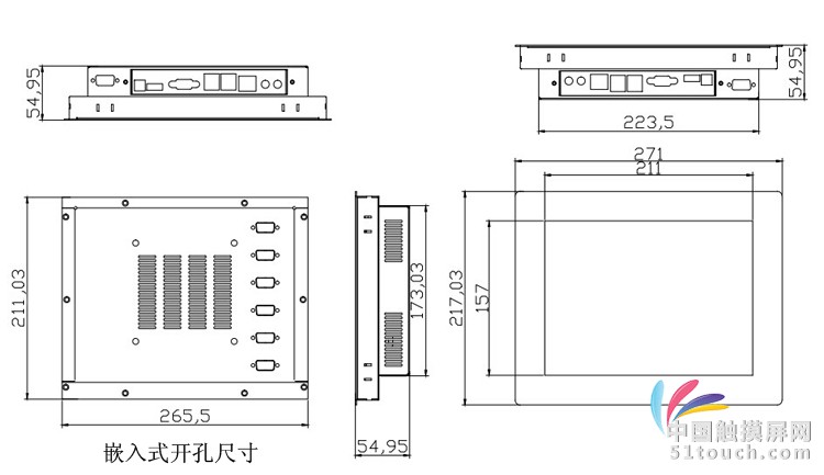 10寸正确开孔尺寸图